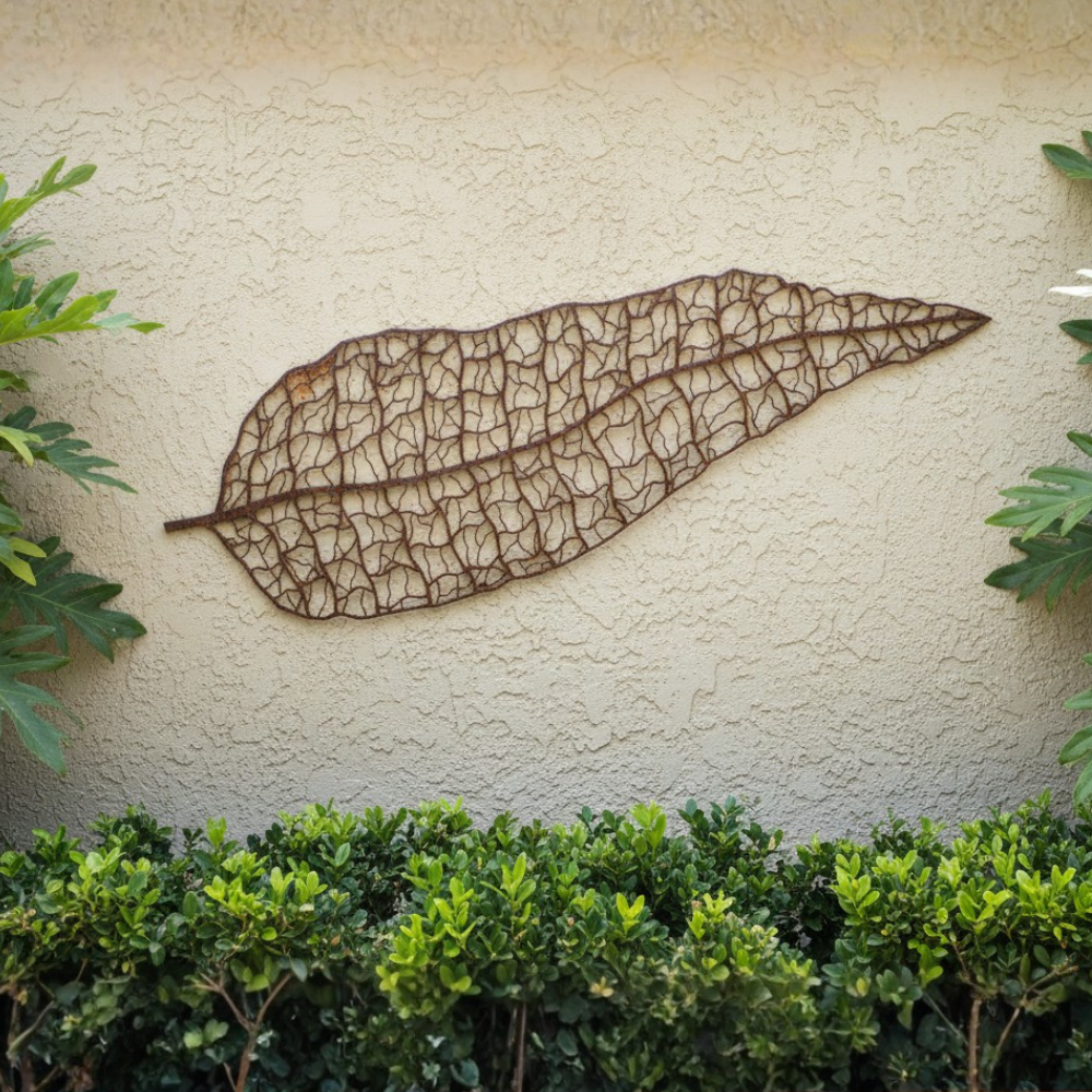 Gumleaf Serenity Panel | Metal wall art for modern nature décor