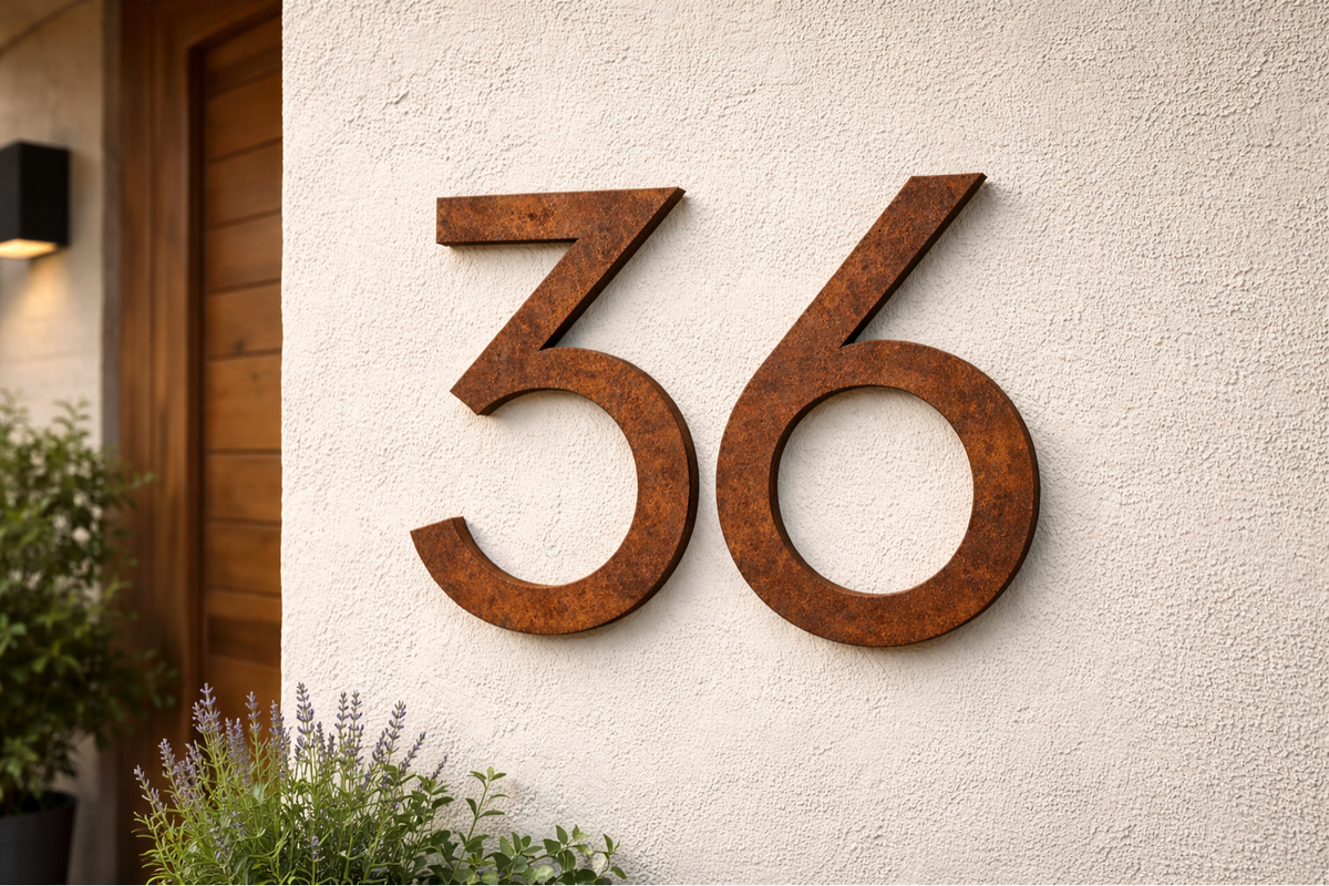 Forma Signage | Corten Steel Letters & Numbers – Kelly Metal