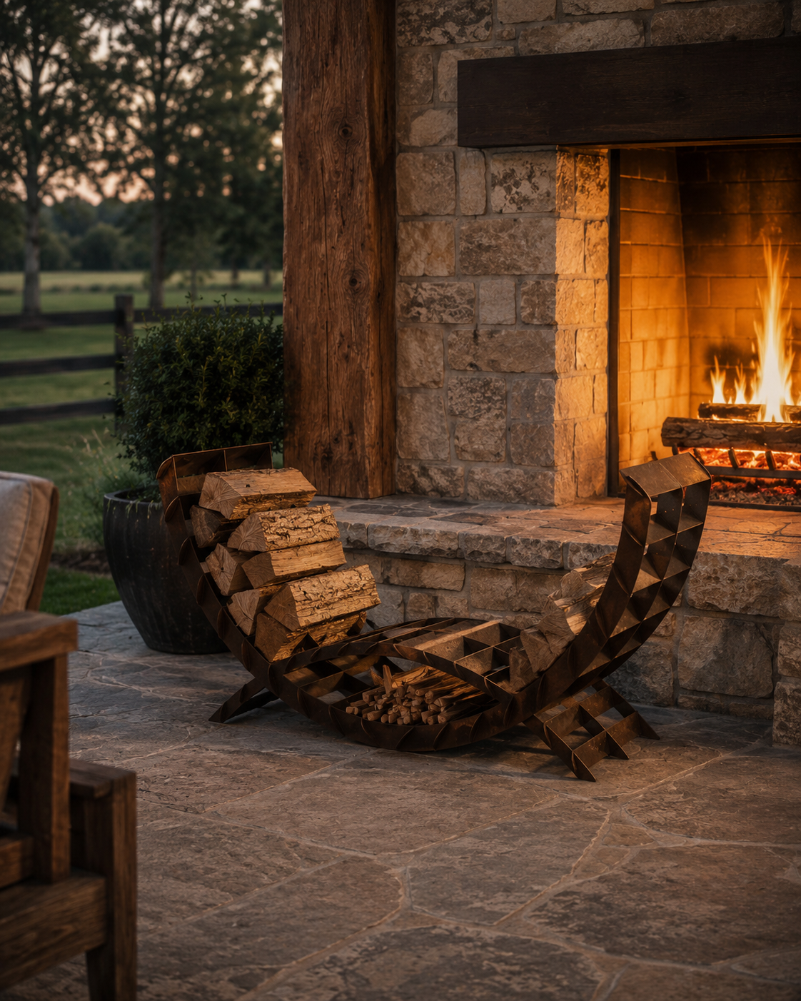 Arc Firewood Stacker