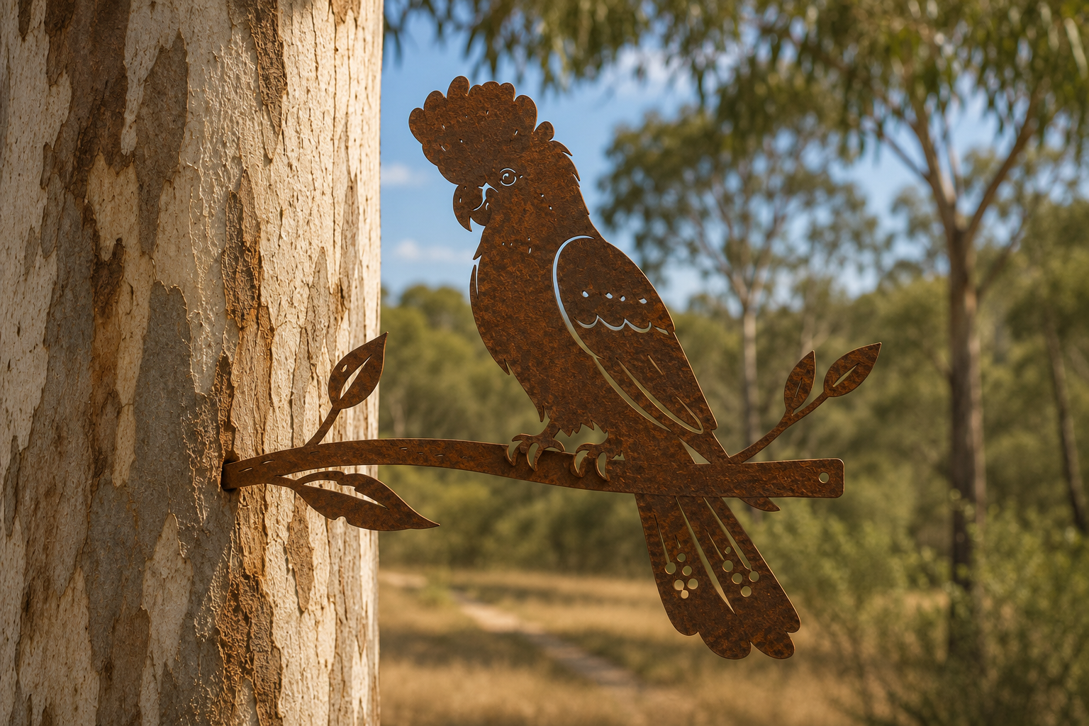 Black Cockatoo Tree Stake