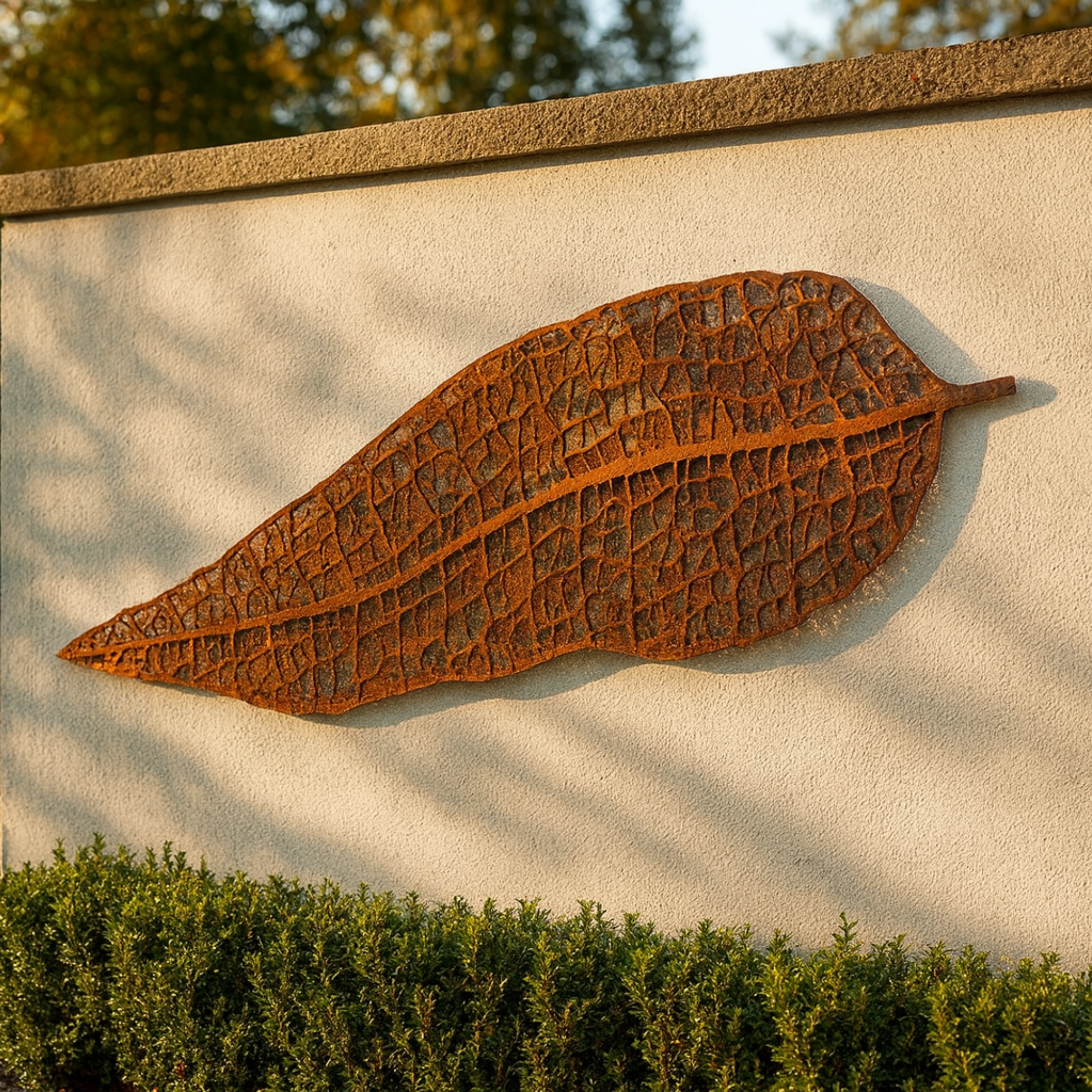 Gum Leaf Wall Art | Sculptural Garden Feature Panel