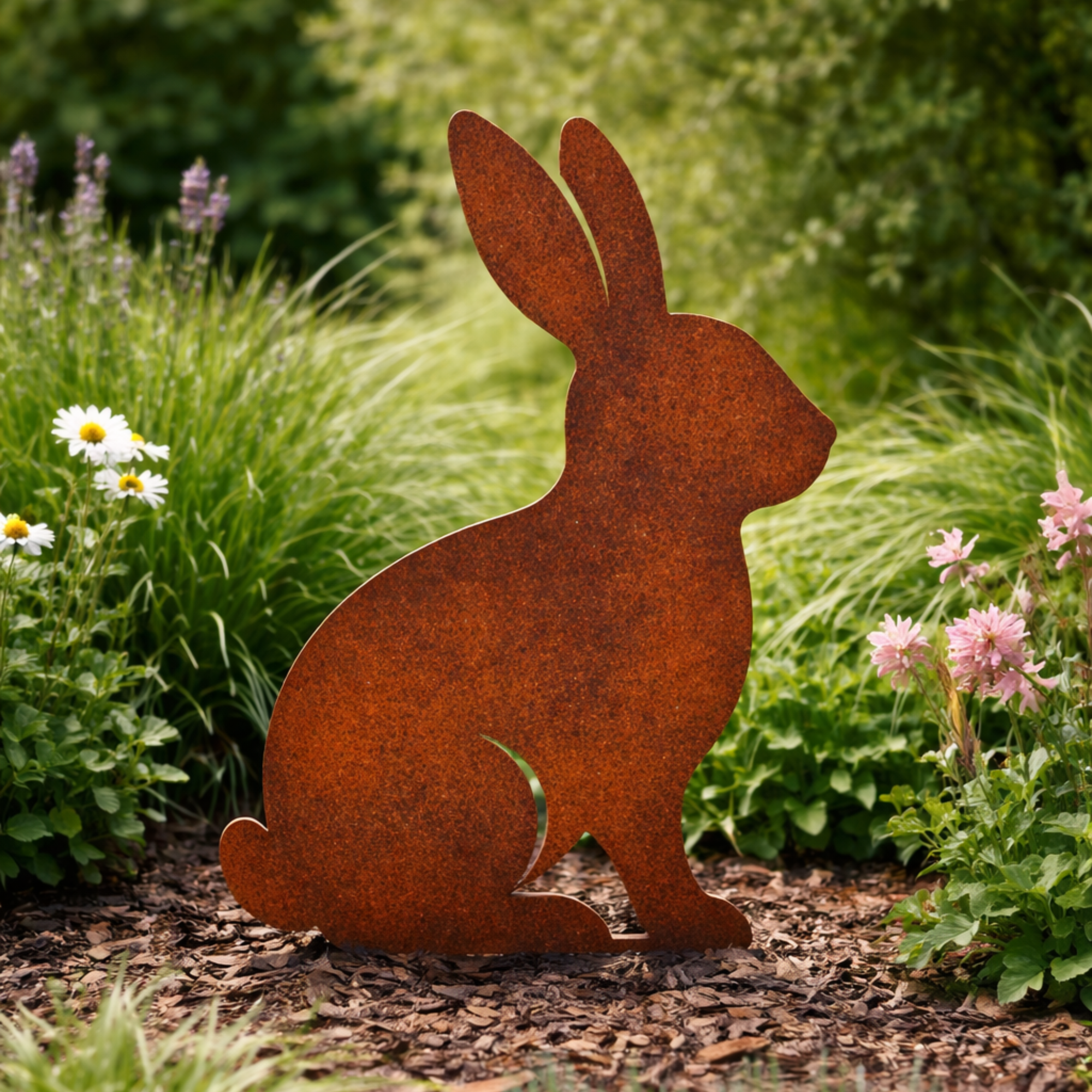 Hare Garden Stake | Woodland Animal Metal Sculpture